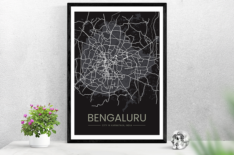 Bengaluru Map Posters